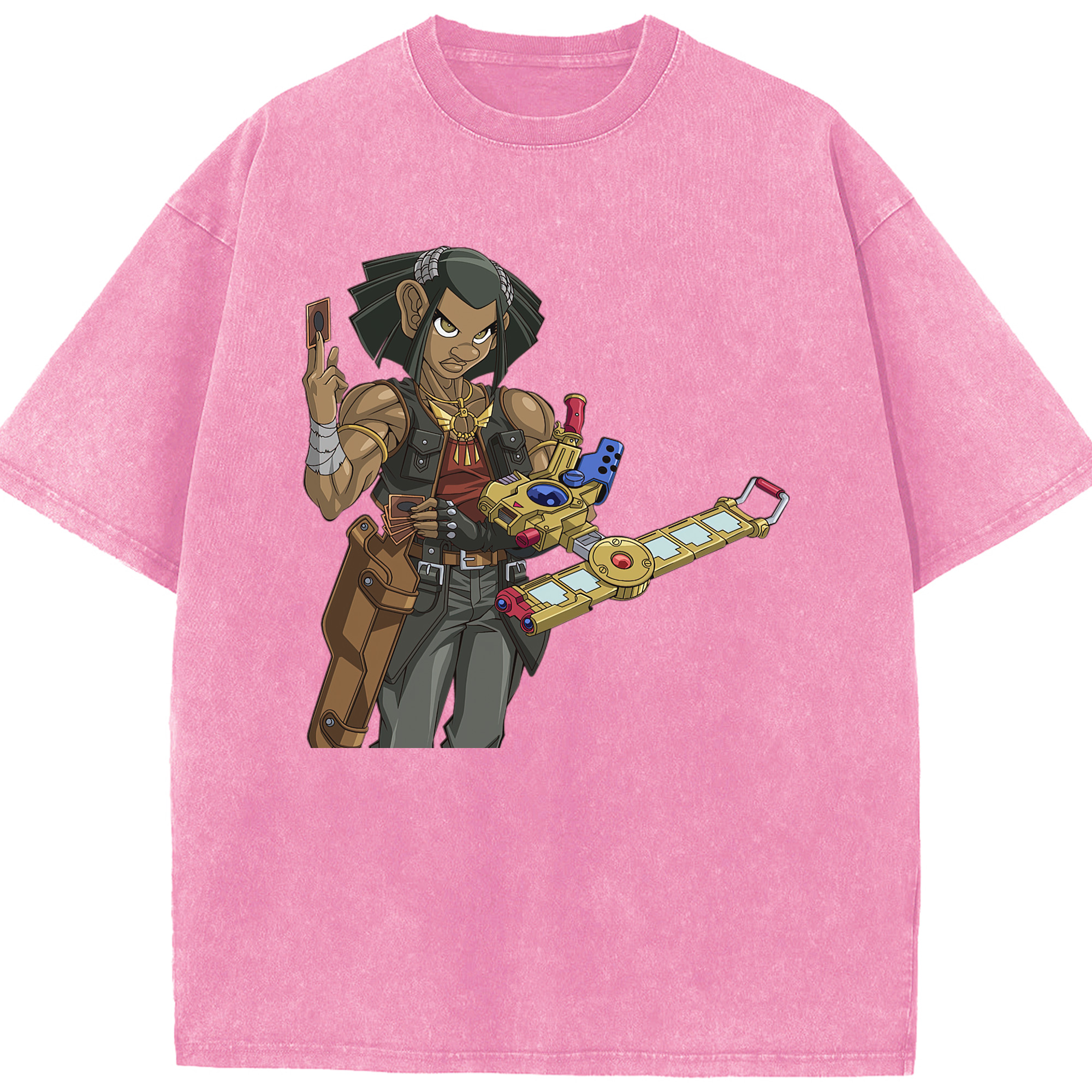 （画像用） 遊☆戯☆王 Yu-Gi-Oh! 綿100% ヴィンテージ風 半袖Tシャツ（フロントプリント）